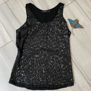 NWOT The Limited ✨Sequin✨ Leopard Print Tank - Size L